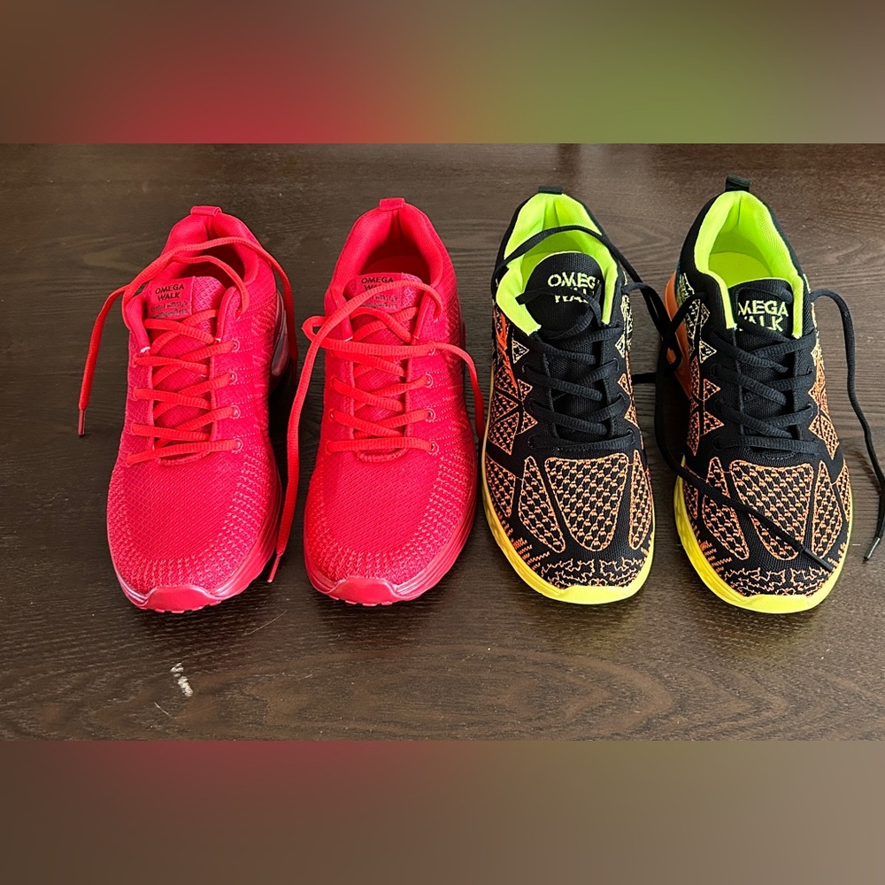 2 Pair Women’s Athletic Running Shoes Workout Cross-training size 10